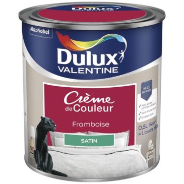 Peinture 0.5 L Crème de Couleur Satin - Framboise