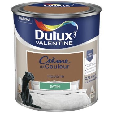 Peinture 0.5 L Crème de Couleur Satin - Havane