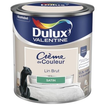 Peinture 0.5 L Crème de Couleur Satin - Lin Brut