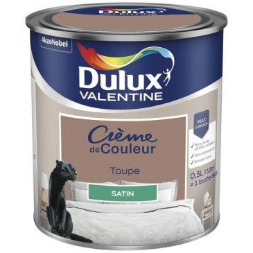 Peinture 0.5 L Crème de Couleur Satin - Taupe