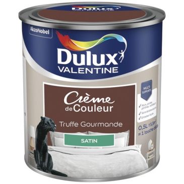 Peinture 0.5 L Crème de Couleur Satin - Truffe Gourmande