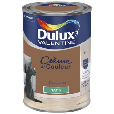 Peinture 1.25 L Crème de Couleur Satin - Havane