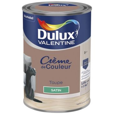 Peinture 1.25 L Crème de Couleur Satin - Taupe