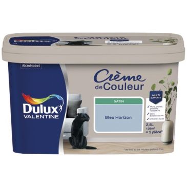 Peinture 2.5 L Crème de Couleur Satin - Bleu Horizon