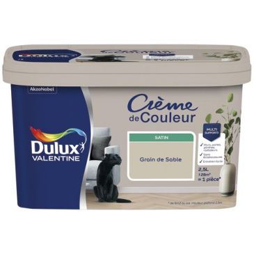 Peinture 2.5 L Crème de Couleur Satin - Grain de Sable