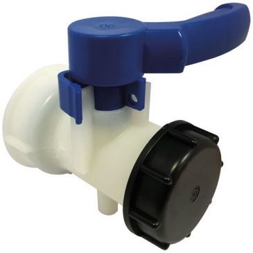 Vanne plastique pour cuve grillagée/IBC 1000 L - D60 - bouchon femelle 60x6