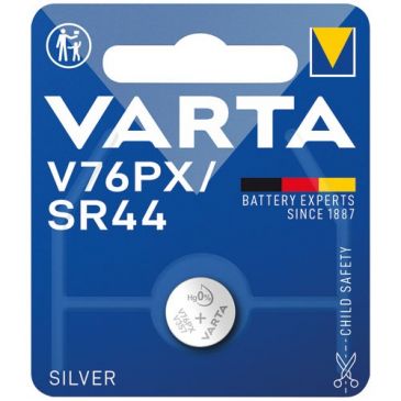Pile bouton - Oxyde d'argent - V76PX / SR44 - lot de 1