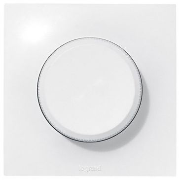 Interrupteur variateur à bouton - Neptune - 300 W - blanc