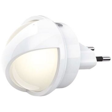 Veilleuse LED pivotante sur secteur - 0.26W - détecteur crépusculaire - bla