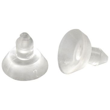 Ventouse anti dérappante transparente d.10mm blister de 12