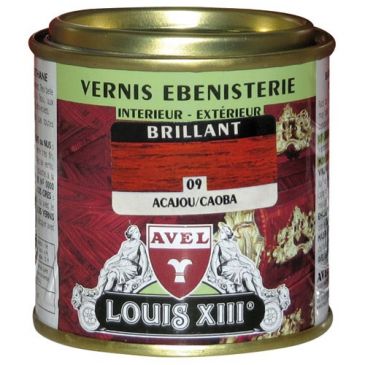 Vernis bois brillant Louis XIII 125ml acajou