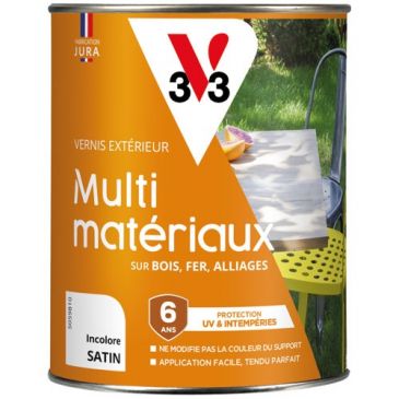 Vernis extérieur Multi-matériaux 0,25 L Satin - Incolore