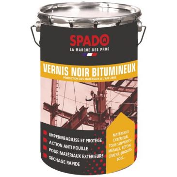 Vernis noir bitumineux noir 4 L