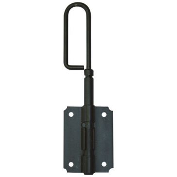 Verrou baïonnette à visser - D12 - L : 200 mm - platine - 80 X 60 x 1 mm - 