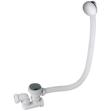 Vidage baignoire quick clac chrome siphon orientable 700 mm