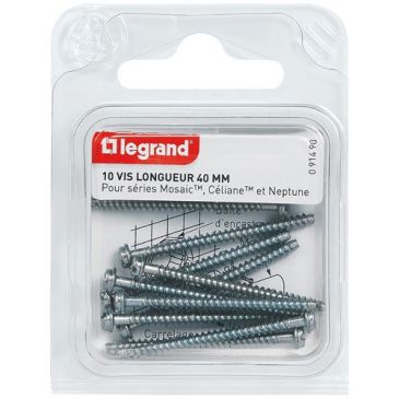 Vis pour encastrement profond - D3 mm - lot de 10