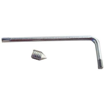 Vis pointeau 5 mm x 8 mm lot de 2 +1 cle allen