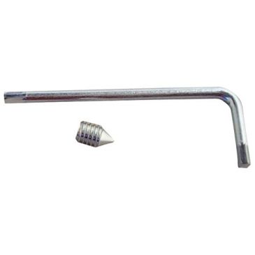 Vis pointeau 6 mm x 10 mm lot de 2 + 1 clé allen