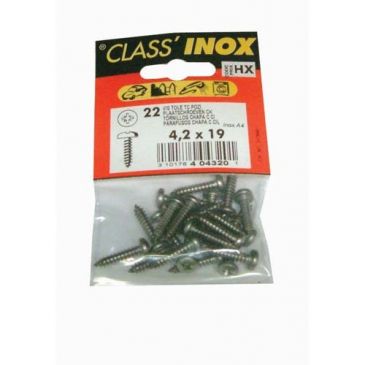 Vis tôle tc pozi inox 3.9x25