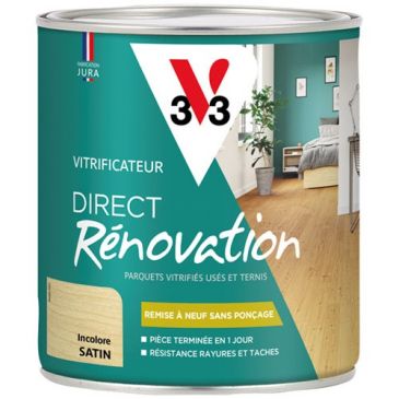 Vitrificateur rénovation incolore satin 0.75l
