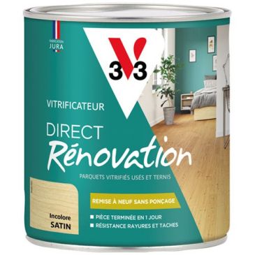 Vitrificateur Direct Rénovation 0,75 L Satin - Incolore