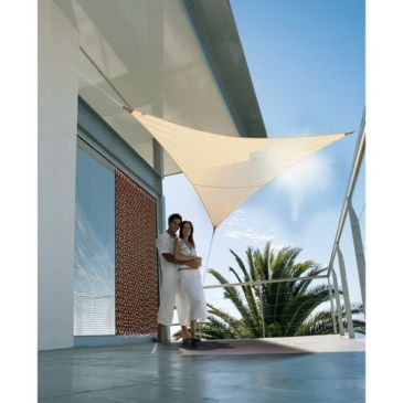 Voile ombrage triangulaire serenity 5X5m sable