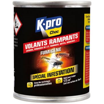 Fumigène spécial infestation tous insectes - volants et rampants - 70 m²