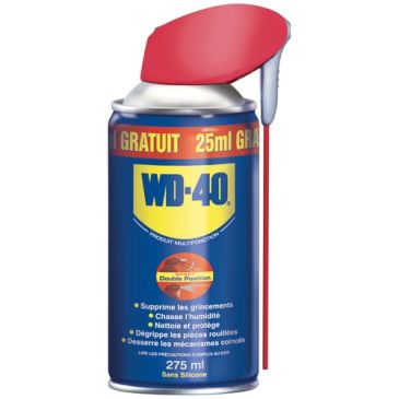 Lubrifiant double spray 250 ml + 25 ml gratuits
