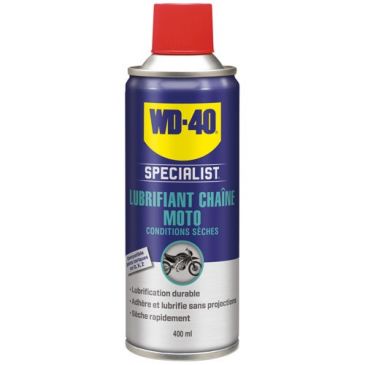 Wd40 moto lubrifiant chaines conditions seches 400ml