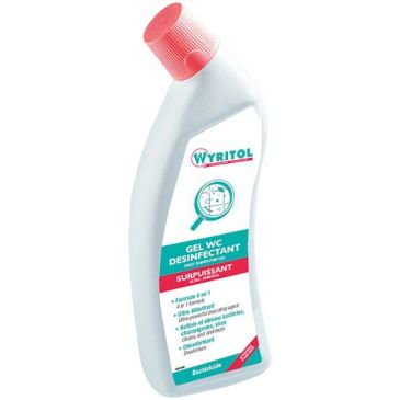 Wyritol gel wc 4-en-1 désinfectant surpuissant 750 ml